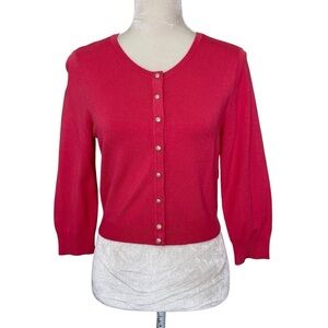 White House Black Market 3/4 Sleeves Cardigan Women’s S Gold Tone Buttons